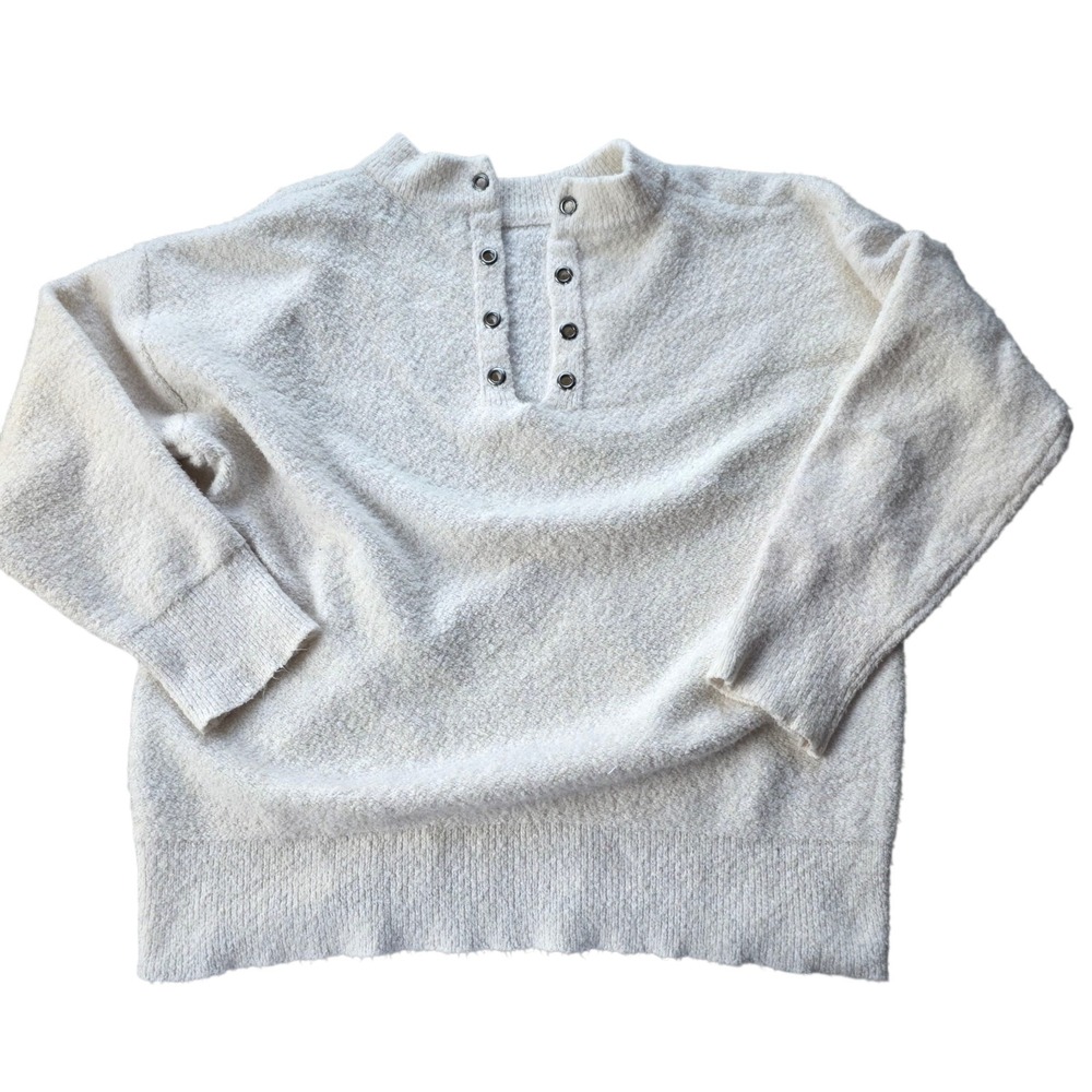 ZARA KNIT Sweater Size‎ S Cream Women Top Fall Clothing